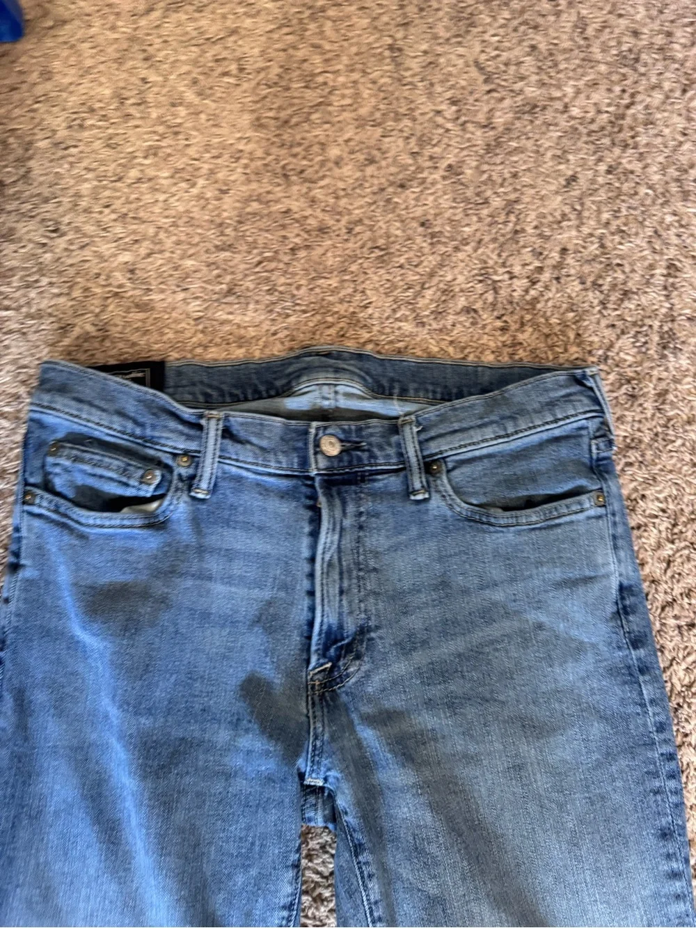 Abercrombie & Fitch Kilby Boot  stretch 32 x 34 Jeans in Medium Blue